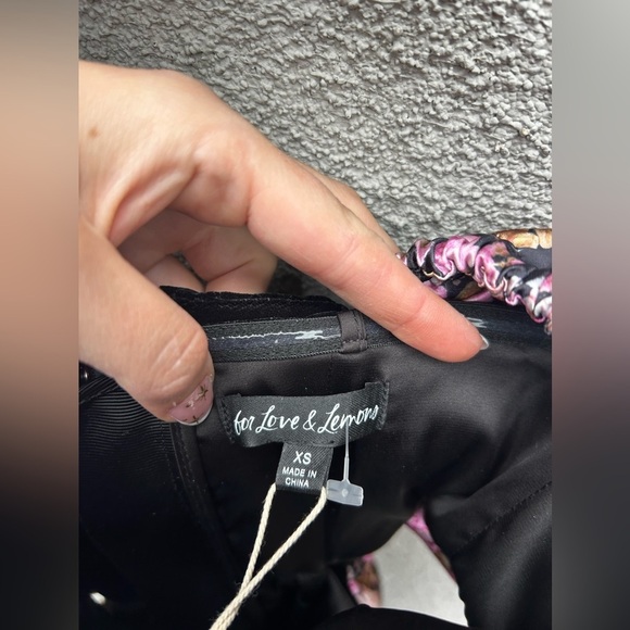 For Love & Lemons Kate Mini Dress Pink New with Tags! - Picture 10 of 11